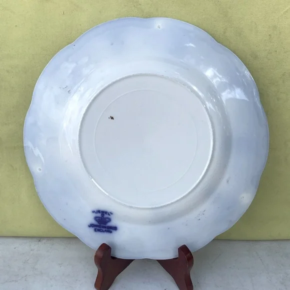 Johnson Bros Blue Flow Jewel Fine Bone China 8” Plate - Picture 3 of 5